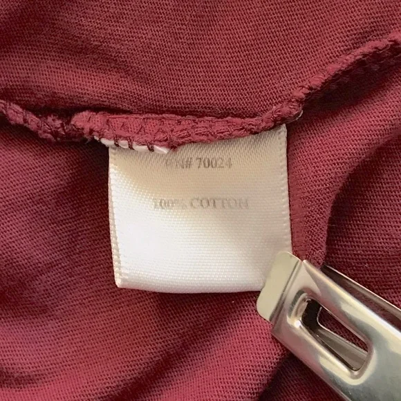 BOBI LA Women’s S supreme garnet red 100% cotton ls jersey mini dress in EUC - Picture 15 of 16